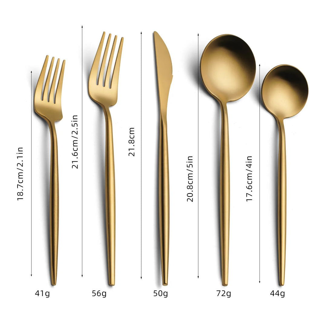 Stainless steel 5-piece steak knife set in solid colour with multi-color options for Western tableware