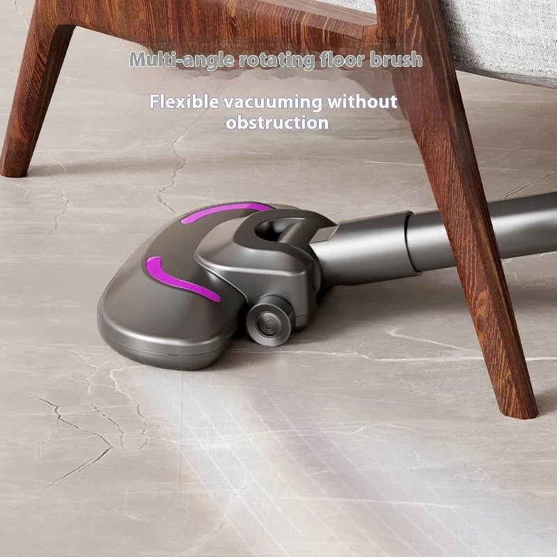 Rose red all-in-one handheld mite vacuum cleaner with 8500PA suction and Type-C charging port