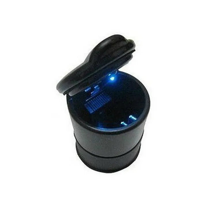 Black covered car ashtray in high flame retardant PBT, high temperature resistant, about 250g, universal fit