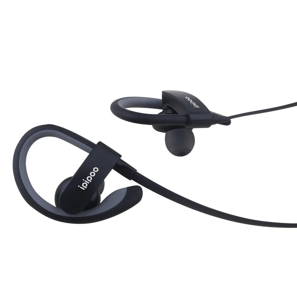 Wireless Bluetooth sports running headphones in blue, grey, red, and yellow colour options
