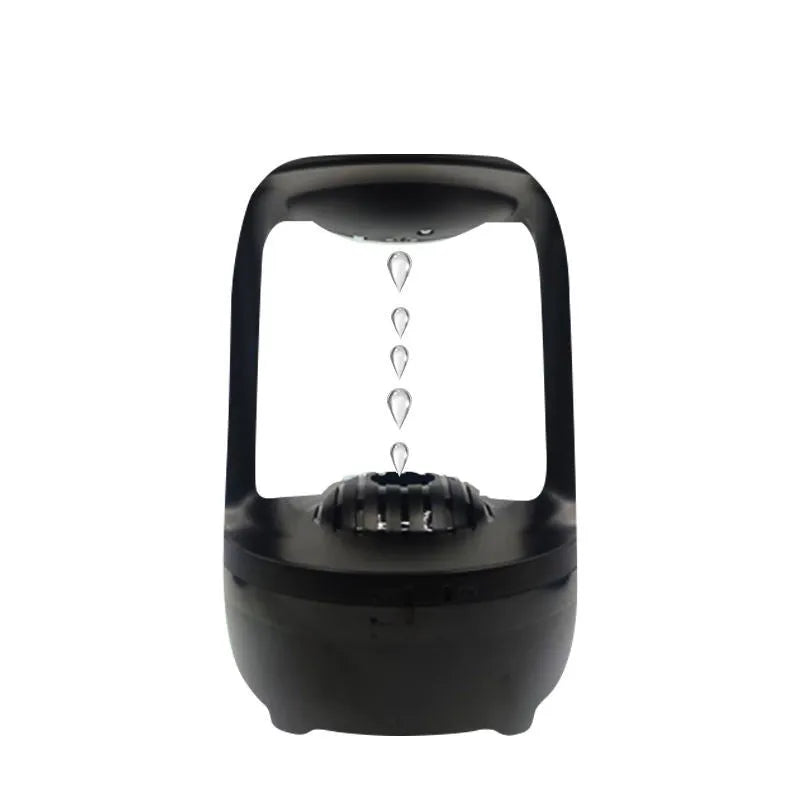 Anti-gravity humidifier with water drop backflow circulation and 500ml capacity for bedroom or office use