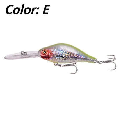 Little Fat Man deep diving mino fishing lure, 10.5cm long and 15g weight, shown in colour option A.