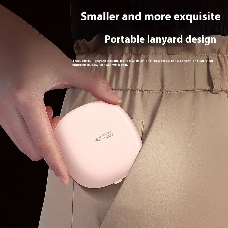 Portable USB magnetic hand warmer fast double-side heating split design plastic aluminium heat dissipation