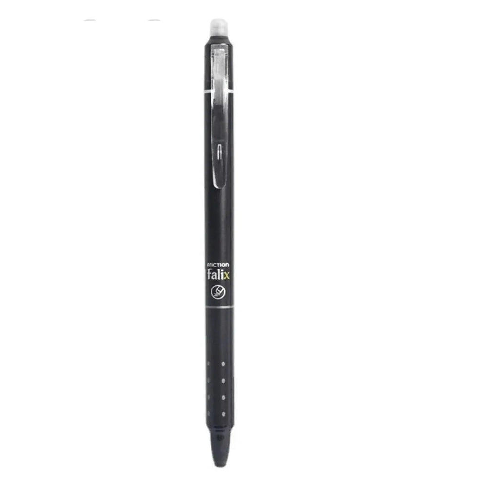 Hot Erasable Push Gel Pen with 0.5mm stainless steel nib in plastic casing.