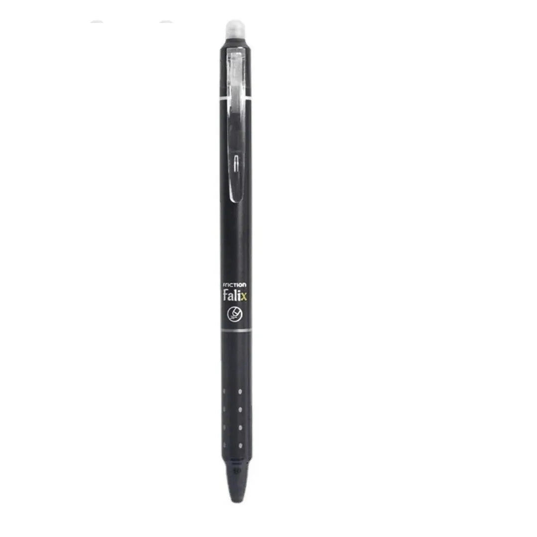 Hot Erasable Push Gel Pen with 0.5mm stainless steel nib in plastic casing.