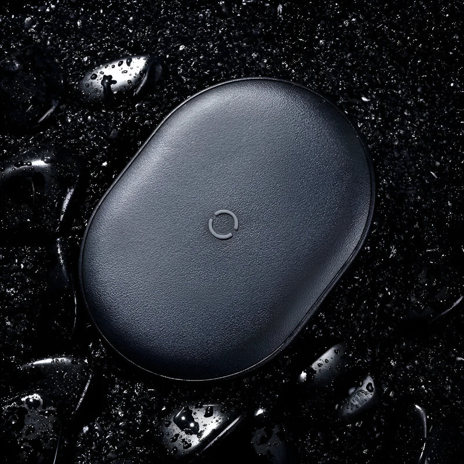 Baseus rough texture wireless charging pad with Type-C cable in black or white colour options