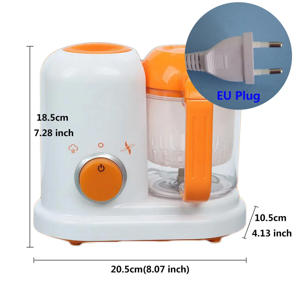 Multi-function baby food processor in light green with steam and stir functions, 190ml capacity, BPA-free materials