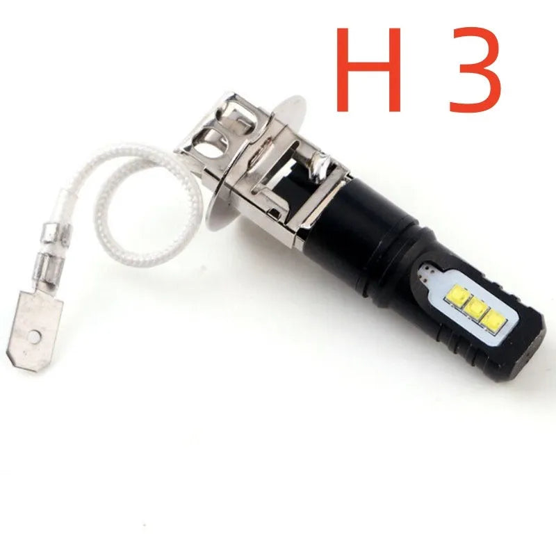 Aluminium alloy car fog light bulb for H1 H3 fittings with white light output