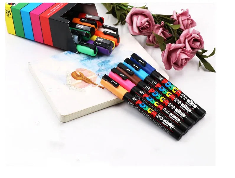 Doodle advertising pen with 0.9mm acrylic nib in multiple colour set options