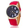 Moon titanium wrist watch with 38mm dial, 24cm band, 20mm width, and 7.8mm case in five colours