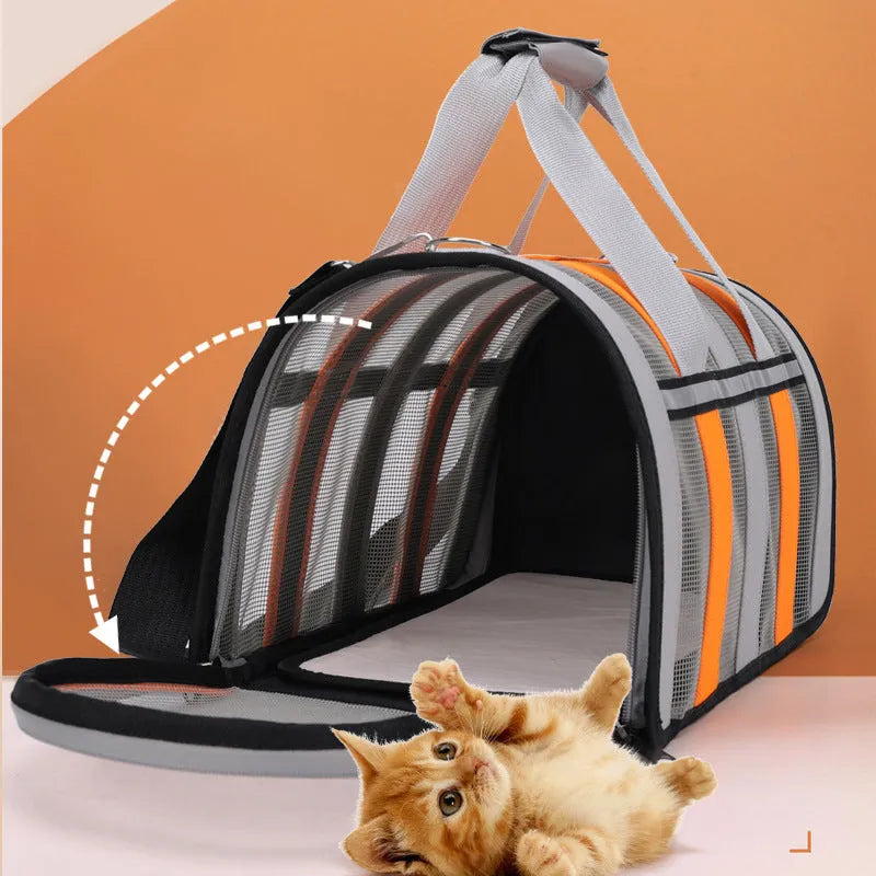 Outdoor portable cat bag in Oxford fabric with multiple colour options and three sizes