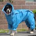 All-inclusive PU dog raincoat in blue, camouflage green, camouflage pink, green, red or yellow, sizes 12 to 30