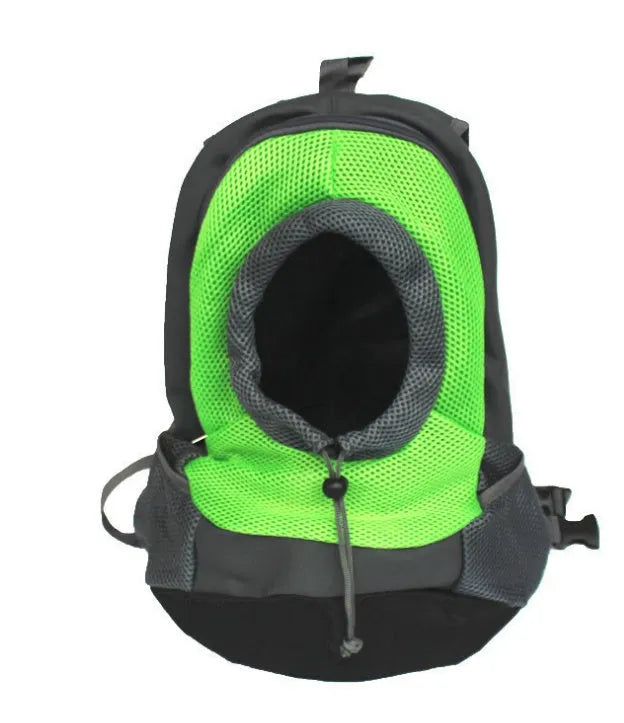 Breathable nylon pet backpack in solid colour for small dogs and cats under 20 kg