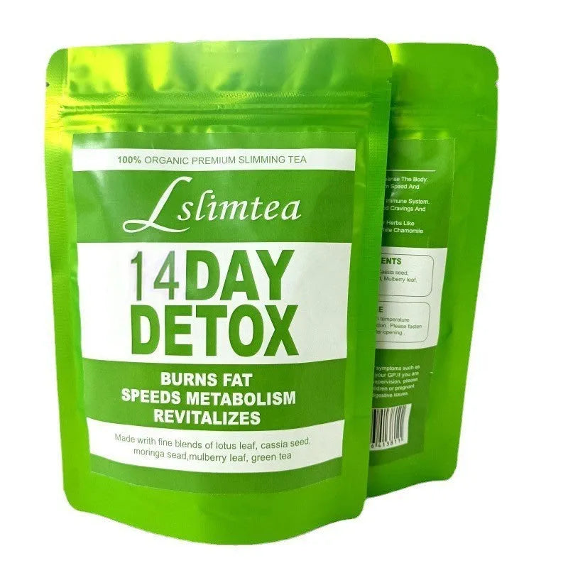 14-day herbal detox tea pack with 14 individual 3g sachets for weight management