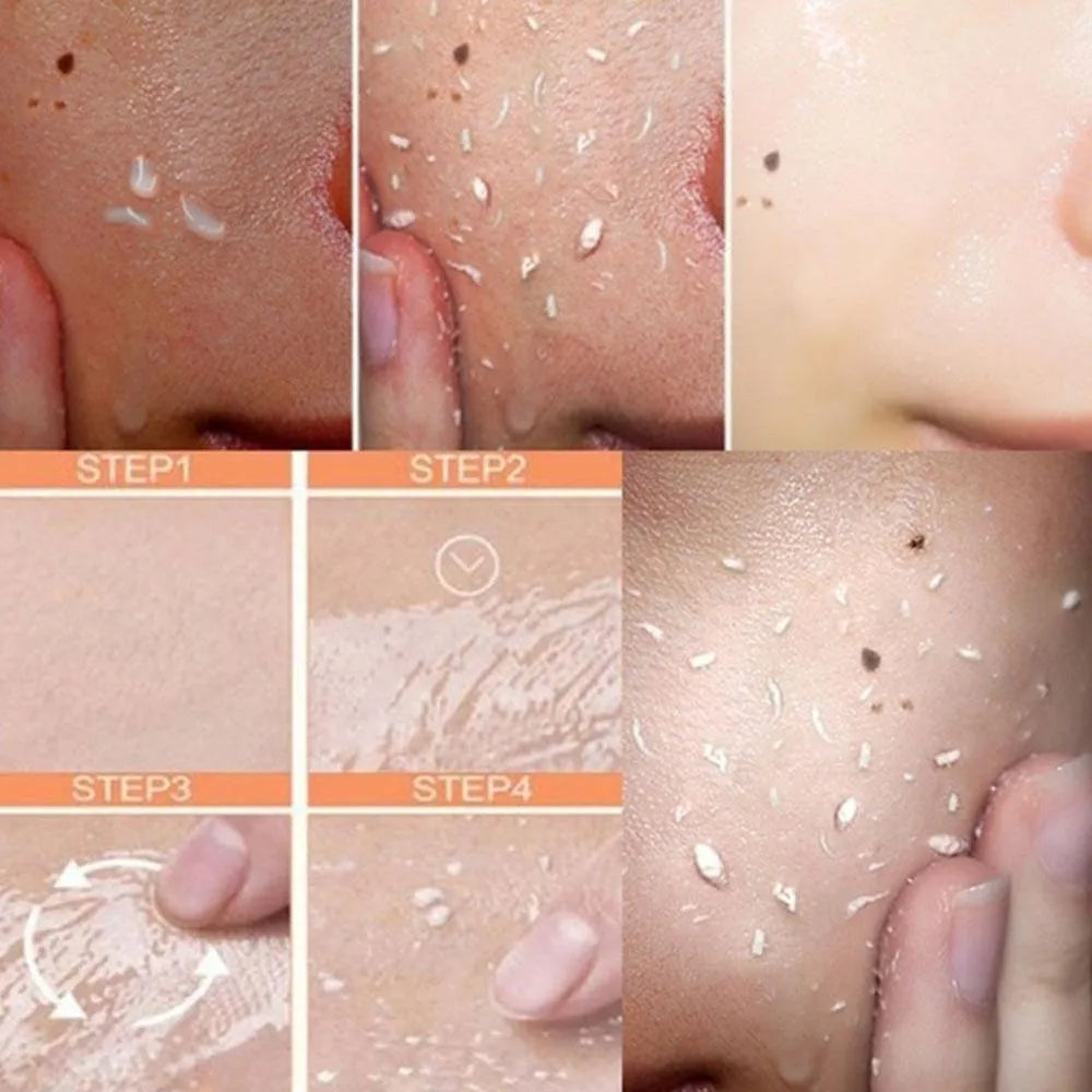 Papaya coconut cucumber facial exfoliating gel cream 100ml tube for deep cleansing and hydration