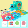 Painting robot for kindergarten children students with suction cup base and learning cards