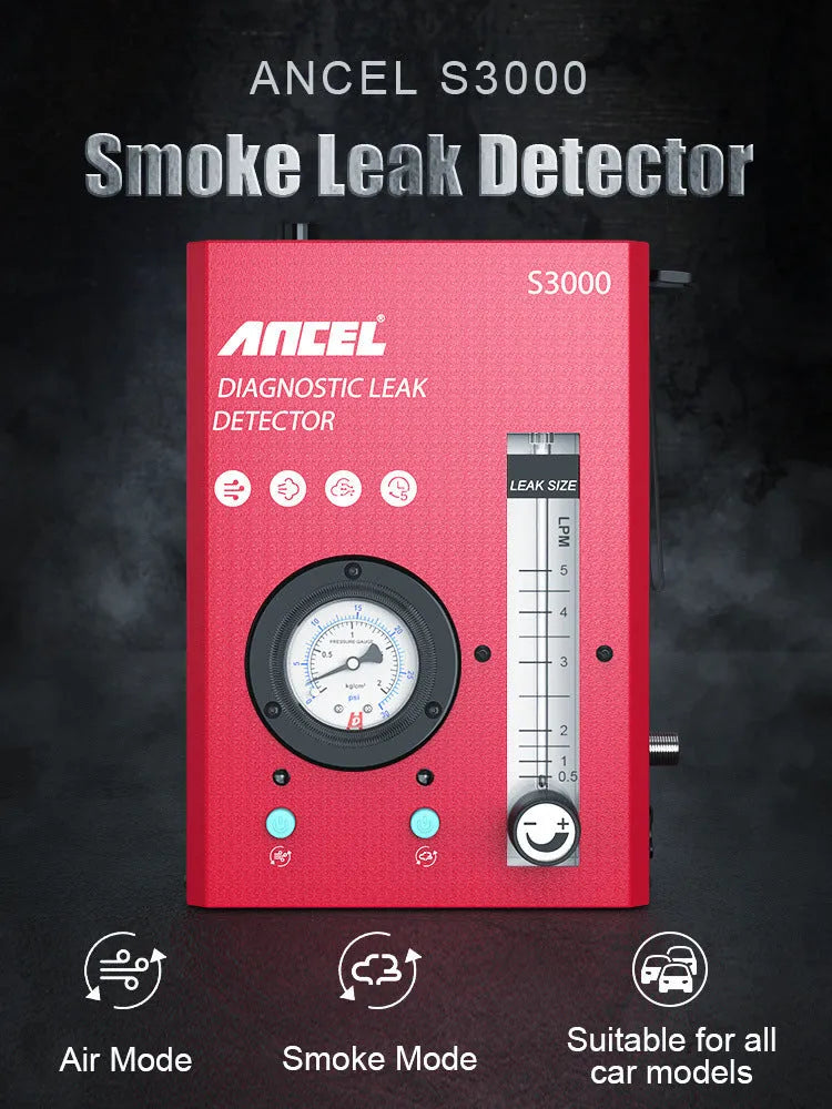 S3000 automotive smoke detector vacuum leak tool for car diagnostic testing
