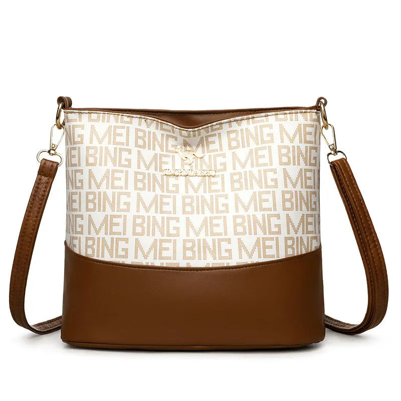 Soft leather messenger bag with multiple compartments in urban simplicity style