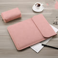 Micro-velvet laptop liner bag in a colour style, open showing interior, compatible with 11.6 to 15.6 inch notebooks