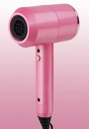 Hotel hammer hair dryer with dual voltage 1800/2000W, three speed settings, two air nozzles and one diffuser nozzle, available in Grey
