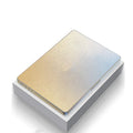 Ultra-thin frosted MacBook protective case showing four-corner coverage and keyboard film