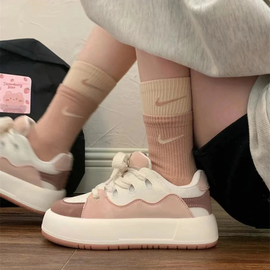 Green women's casual shoes with flat heel and round toe design showing pu mesh upper material