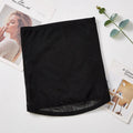 Mesh belly band for postpartum waist trimming in black or skin colour with cross waistband design