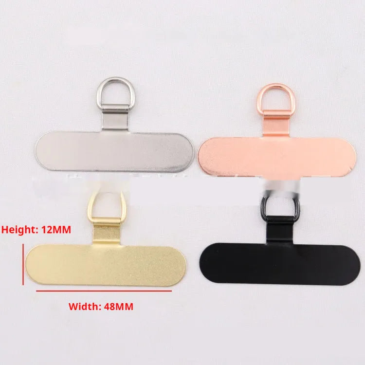 304 stainless steel phone clip charging port fixing gasket in silver on a phone