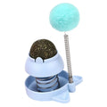 Cat toy with mint ball measuring 55mm diameter for hairball relief and teeth cleaning