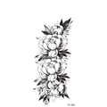 Plain flower geometry waterproof transfer tattoo sticker in FF58 style on skin