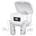 Silver USB charging hearing aid for the elderly with noise reduction