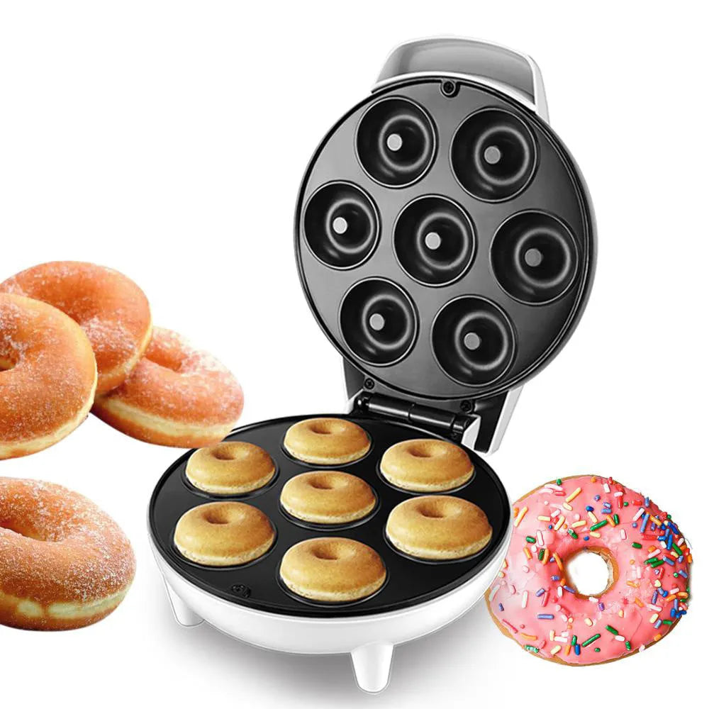 White home donut maker with 23cm caliber and mechanical control on a countertop