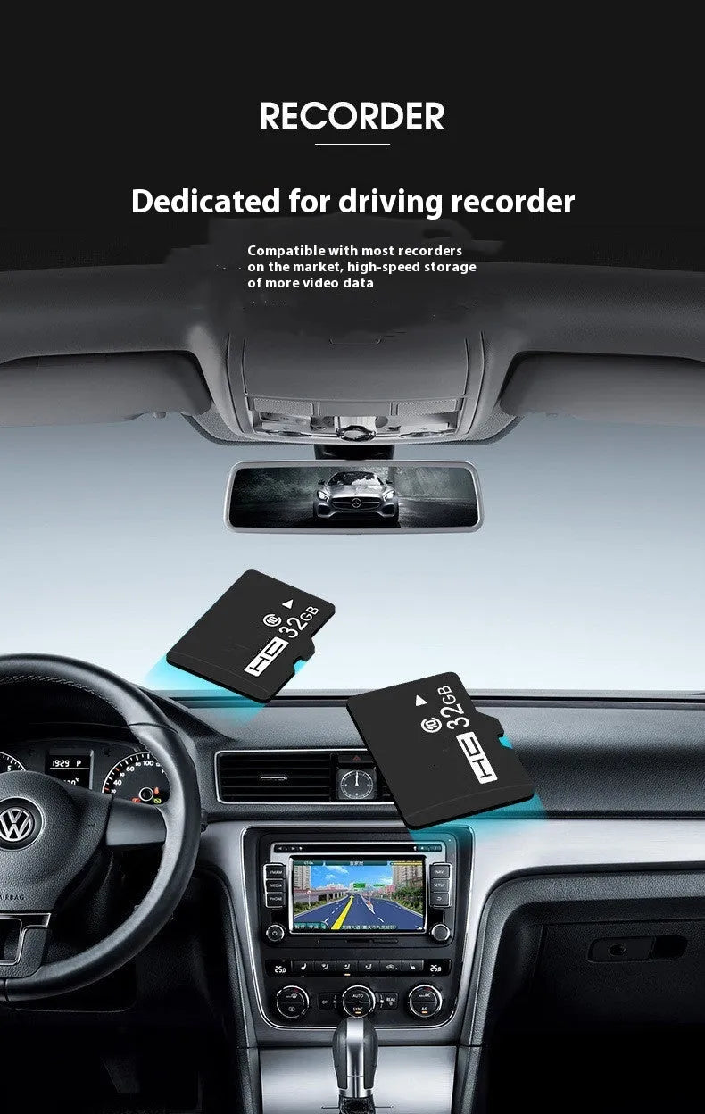 TF memory card for recorder and monitoring device storage expansion in 128GB 256GB 512GB capacities