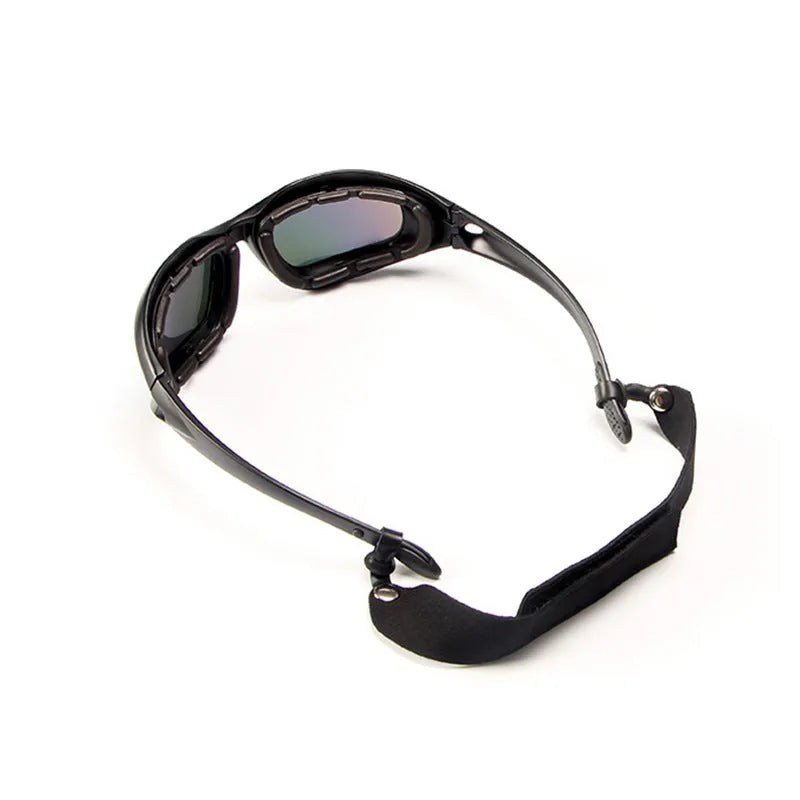 Polarised tactical sunglasses with full-rim PC frame for outdoor cycling and sports activities