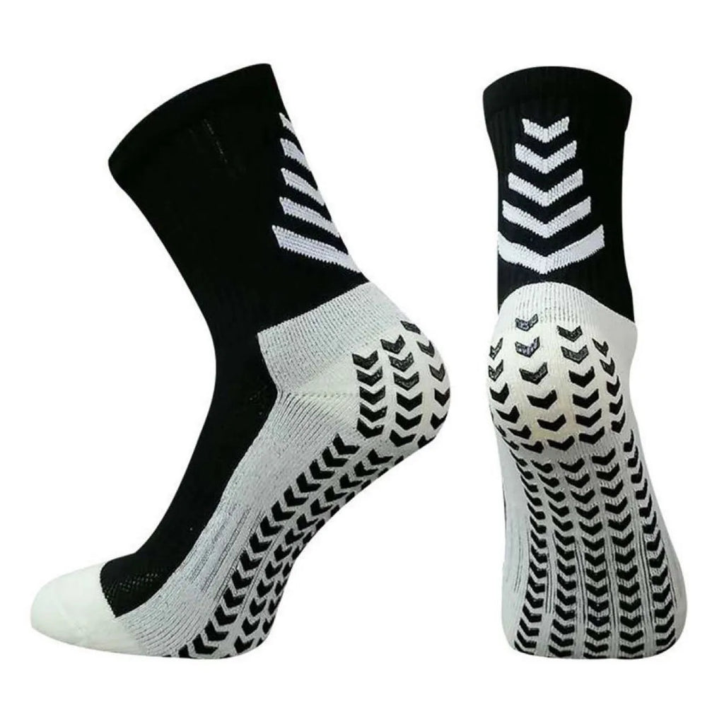 Men's athletic running socks with non-slip silicone grip in multiple colour options