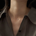 S925 sterling silver pendant necklace with geometric oval jelly opal design and 14K gold plating