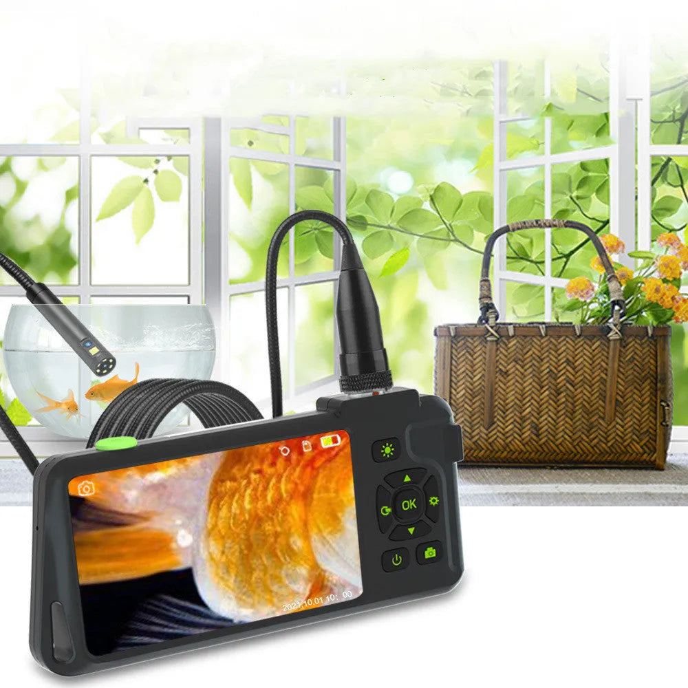 Handheld automotive inspection endoscope with 4.5-inch screen and 1-metre camera cable