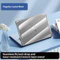 Transparent protective shell for MacBook Pro and Air laptops on a table