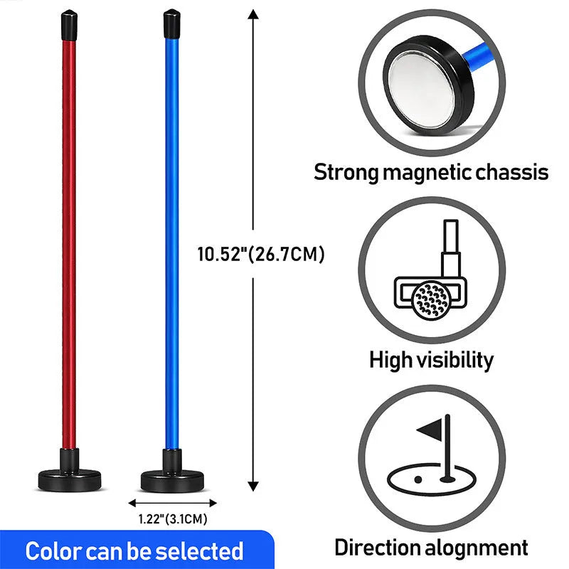 Aluminium alloy magnetic direction baseball bar golf swing trainer in red or blue colour
