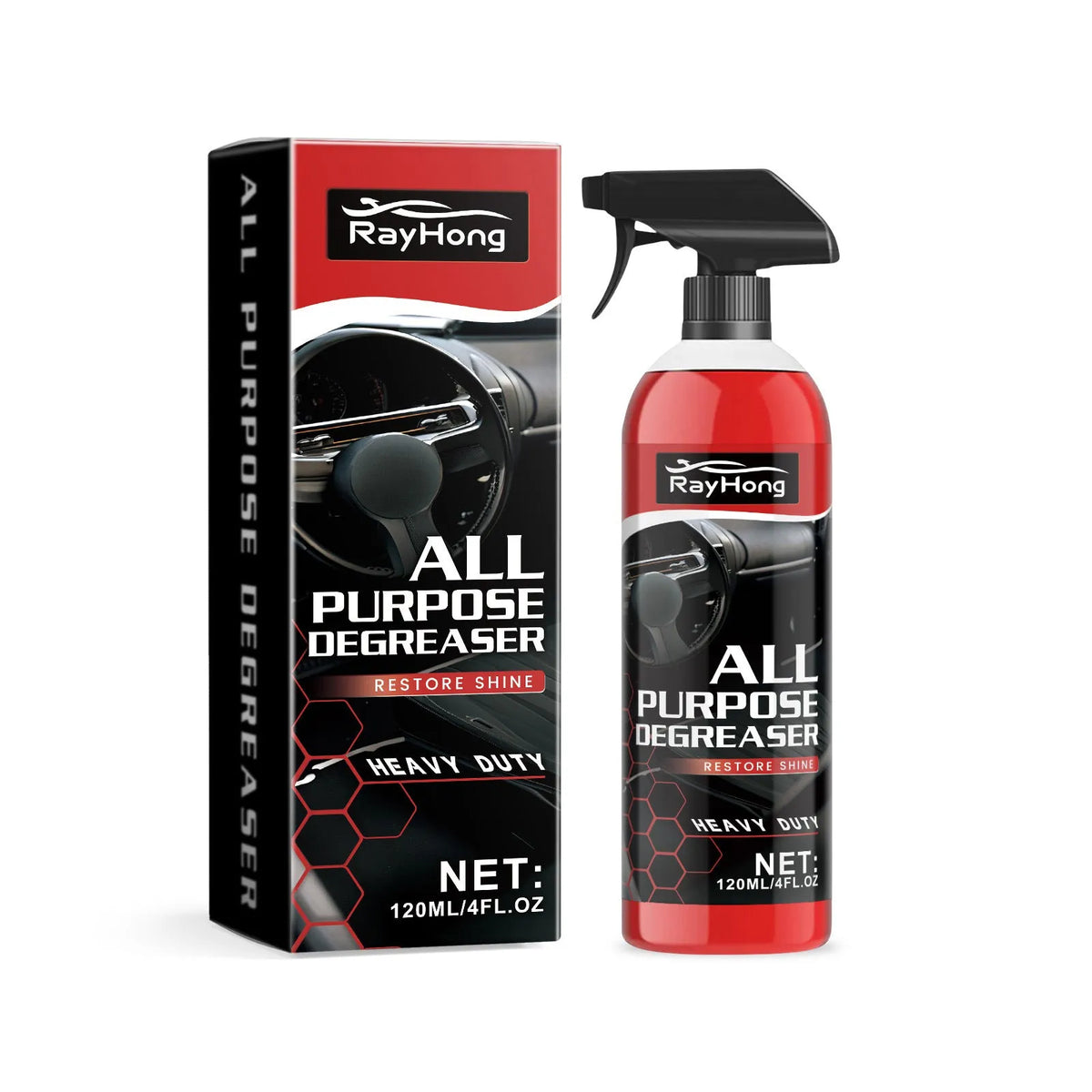 Car multifunction stain cleaner 120ml bottle with detergent for upholstery and carpet cleaning