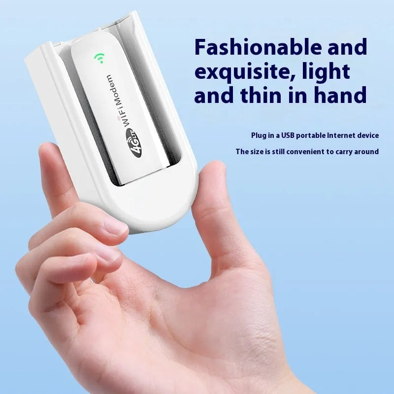 Mobile portable Wi-Fi charging bin with high endurance battery in compact plastic shell, A52 White, 105x55x39mm