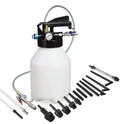 Pneumatic automatic transmission oil changer with tank and filler for workshop use