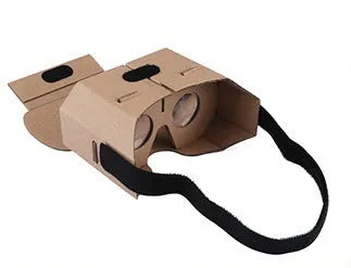 Photo colour cardboard VR glasses for smartphones on a 153mm x 83mm headset.