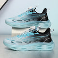 Casual running shoes with mesh upper and rubber sole in three colour options