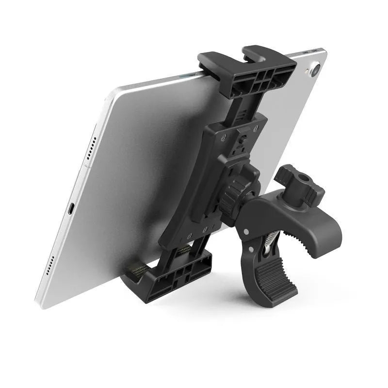Black ABS universal bicycle handlebar spinning bracket for mobile phones and tablets