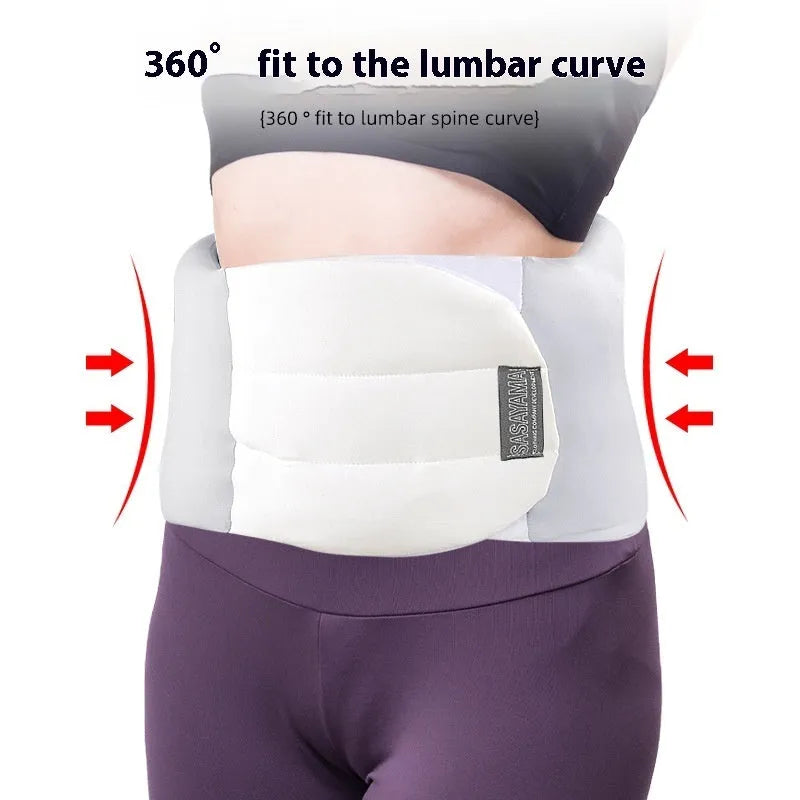 Thermal protective gear waist pillow for football and fitness, average size in Gray White colour