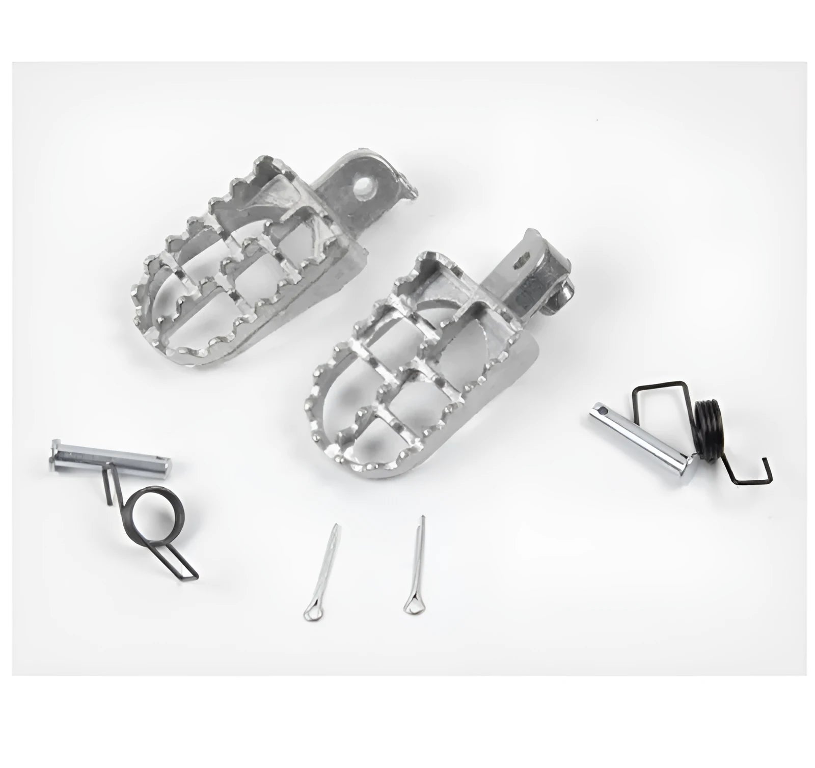 Aluminium off-road motorcycle foot pedal foot nail cover 14.7cm length 7.1cm width black and silver
