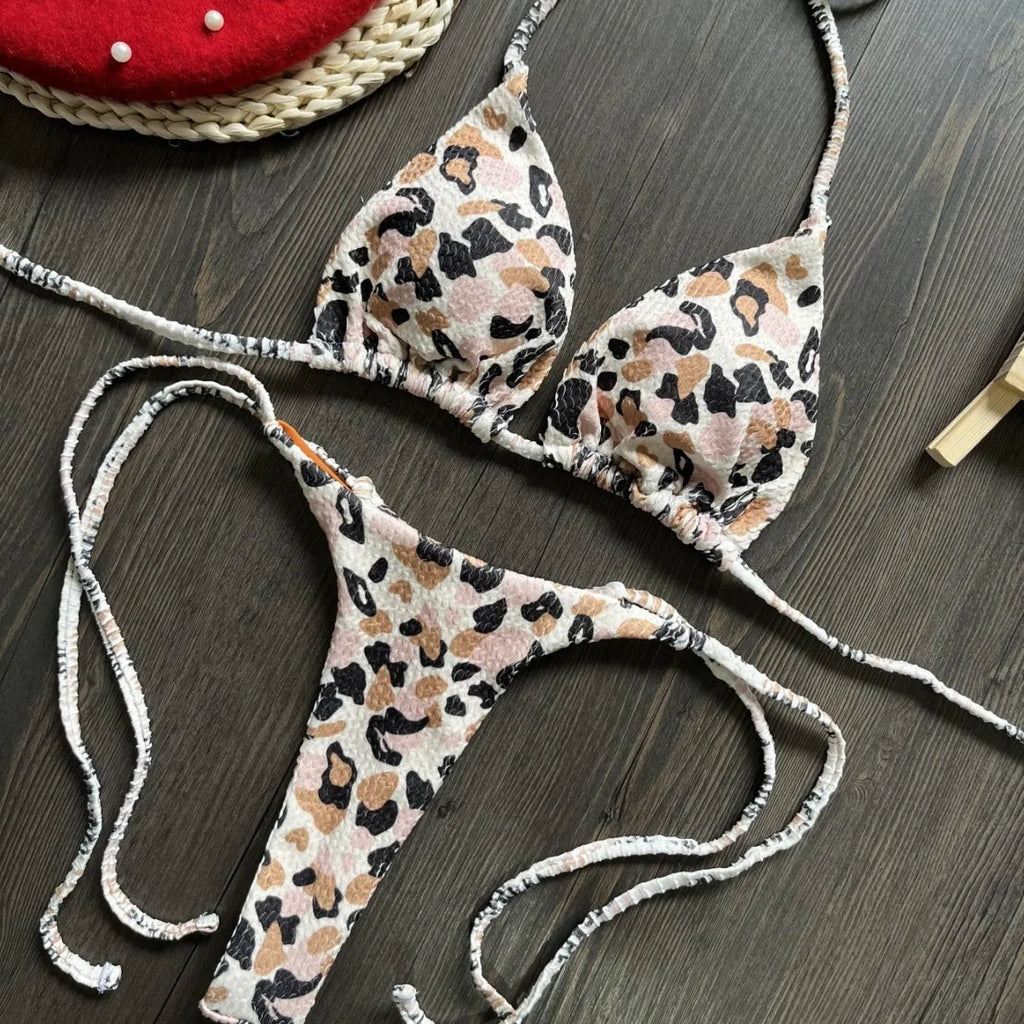 Women's printed bikini swimsuit in a briefs style, shown in one of the colour options RT1884, RT2110, or RT2111.