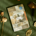 Carving Time A5 kraft paper notebook with European retro illustrations in blue, coffee or red colours
