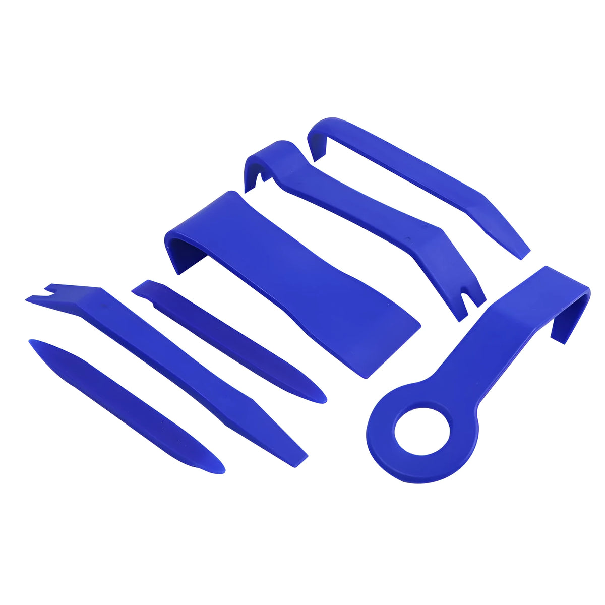 7 piece blue disassembly and assembly repair tool kit in OPP packaging for audio repair